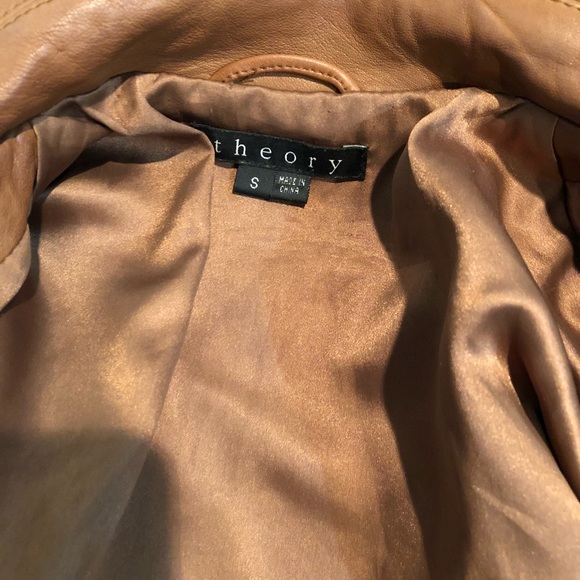 Vintage authentic Theory soft leather Moto jacket - Picture 6 of 8